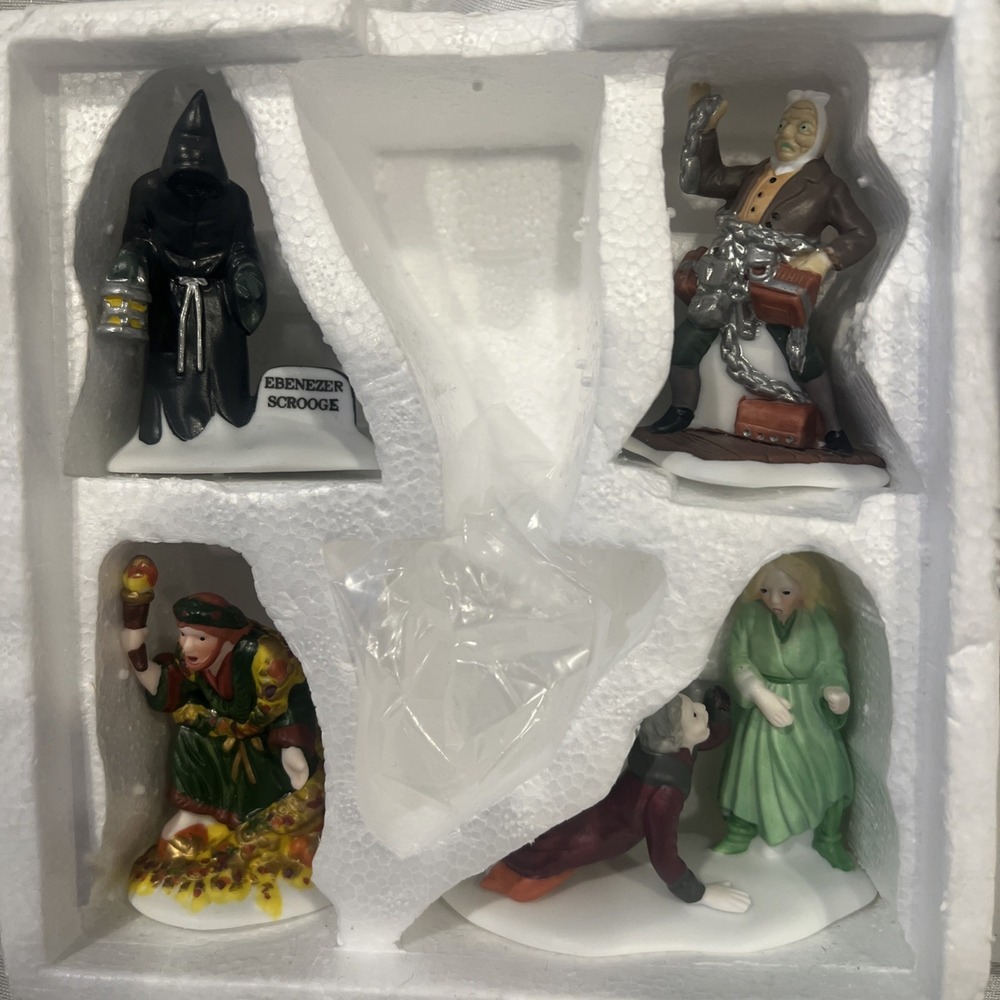 Dept 56 Dickens Heritage Village Christmas Carol Spirits Set of 4 #5589-1